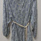 H&M Dark Blue/White Printed Casual Mini Dress