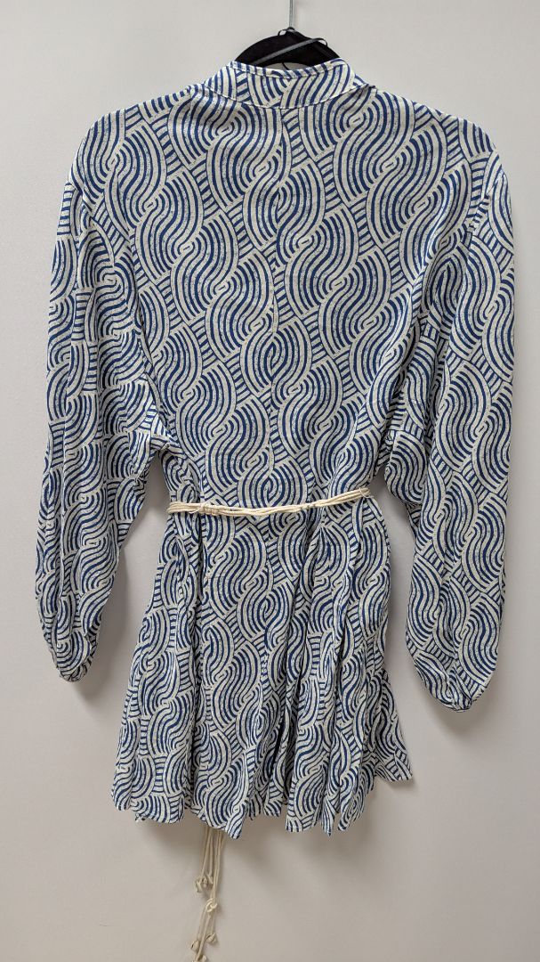 H&M Dark Blue/White Printed Casual Mini Dress