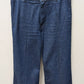 H&M Dark Wash High-Rise Seamed Trouser Jeans