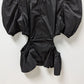 ASTR Black Puff Sleeve Cut Out Waist Blouse