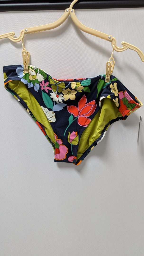 Kate Spade Blue Blazer Bandeau Bikini Swimsuit Set