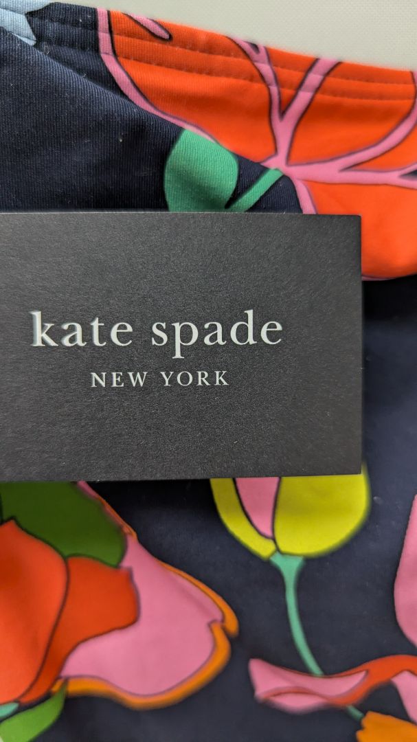 Kate Spade Blue Blazer Bandeau Bikini Swimsuit Set