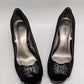Karen Scott Black Bella Rhinestone Bow Heels