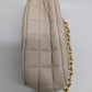 BCBGMAXAZRIA Cream/Gold Quilted Camera Bag Handbag