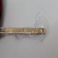 Lancome Red/Gold Zippered Faux-Woven-Leather Pouch