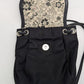 Hobo International Black Faux-Leather Cloth Crossbody Purse