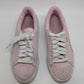 Puma Pink/White Suede Lace-Up Sneakers