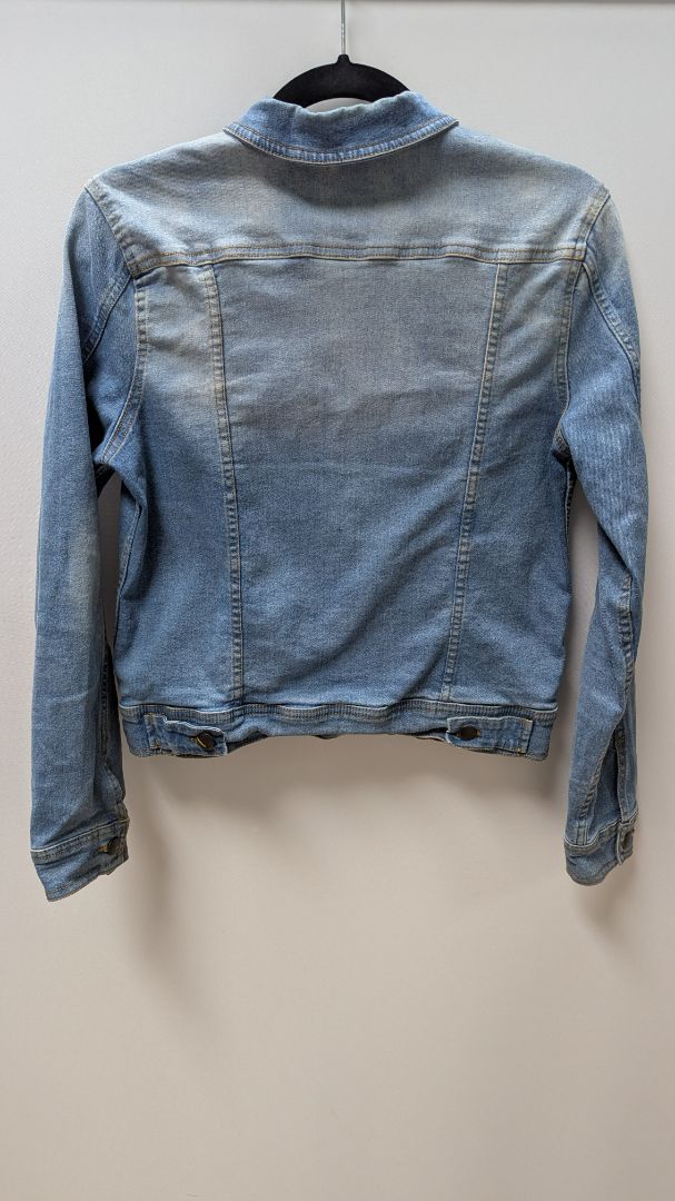 SERRA Light Wash Button-Down Denim Jacket