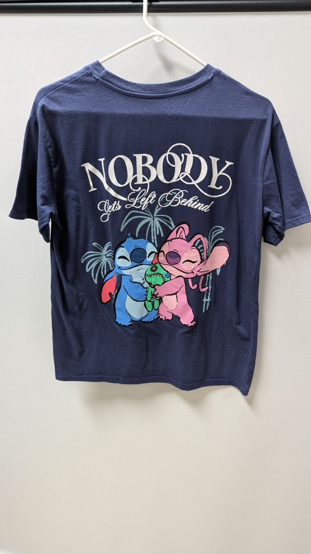 Disney Navy Stitch "Ohana" Graphic Tee
