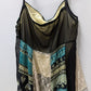 Black Multicolor Handkerchief Tank Blouse