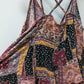 American Eagle Outfitters Burgundy Patchwork Tank Top