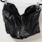 Fashion Nova Black "Catching Looks" Faux-Leather Crop Top