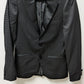 MAN boohooMAN Black Houndstooth Textured Blazer