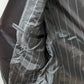 MAN boohooMAN Black Houndstooth Textured Blazer