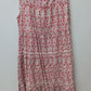 Max Studio Red Floral Peasant Maxi Dress