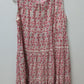 Max Studio Red Floral Peasant Maxi Dress