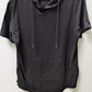 Bertie Clothing Black Short Sleeve Zippered Hoodie