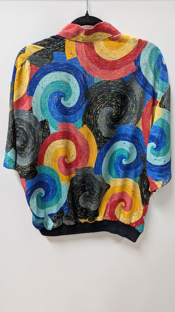 Alan Stuart Multicolor Abstract Swirl Button-Down Shirt