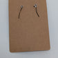 Vintage Gold-Tone Oval Hoop Dangle Fish Hook Earrings