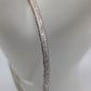 Vintage Silver-Tone Dotted Texture Metal Bangle Bracelet