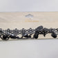 Minnie Black Flower Hanging Bead Crochet Choker Necklace