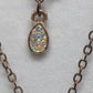 Vintage Light Gold 3-Strand Rhinestone Moon Tiered Necklace