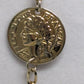 Vintage Gold "Republique Francaise" Medallion Longline Necklace
