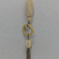 Vintage Gold/Tan Beaded Chain Tassel Longline Necklace