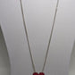 Silver/Pink/Purple/Blue Pendant Chain Necklace