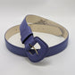 Purple Faux-Snakeskin Belt