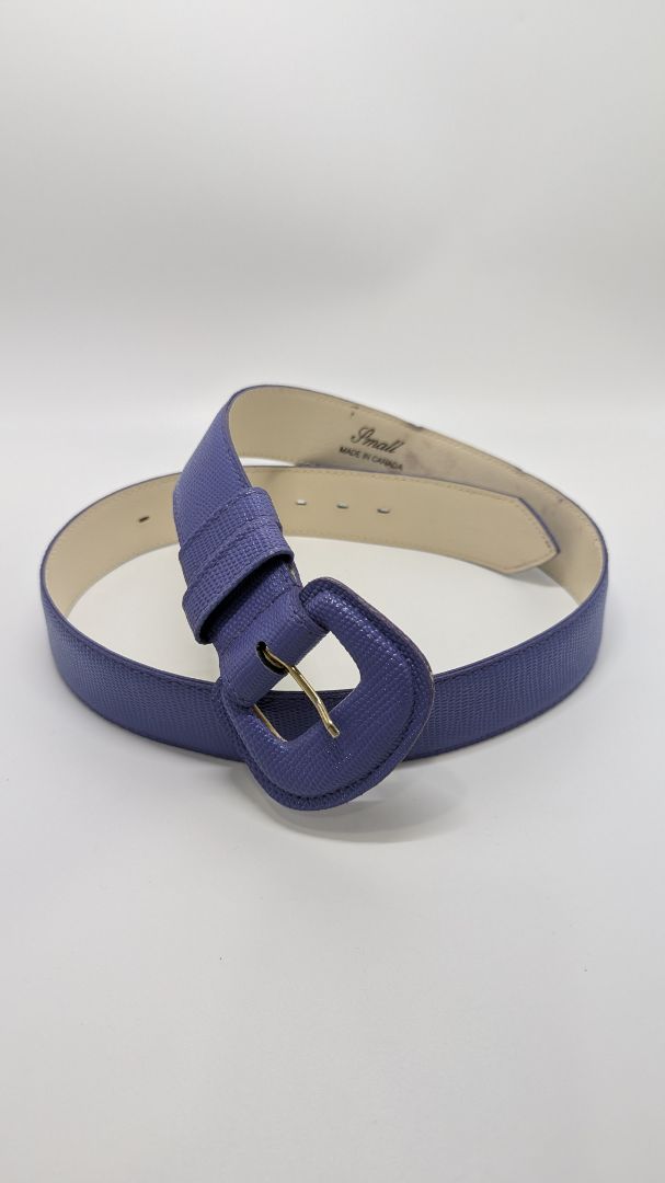 Purple Faux-Snakeskin Belt