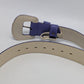 Purple Faux-Snakeskin Belt