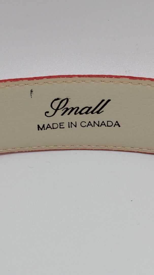 Red Faux-Snakeskin Belt
