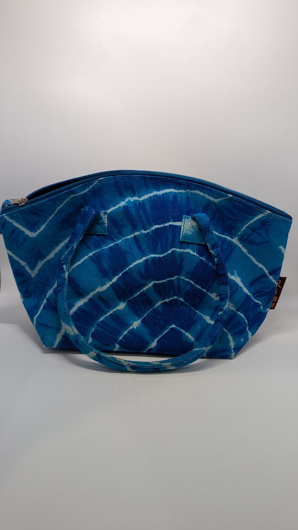 Rima "Jamaica" Blue Tie-Dye Tote Bag & Pouch 2-Piece Set