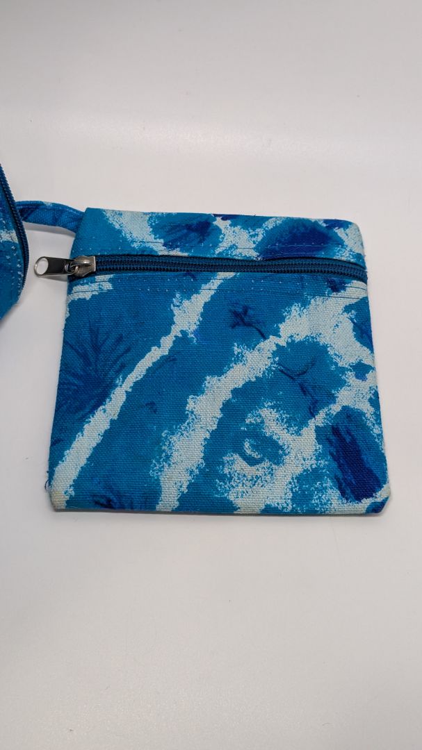 Rima "Jamaica" Blue Tie-Dye Tote Bag & Pouch 2-Piece Set