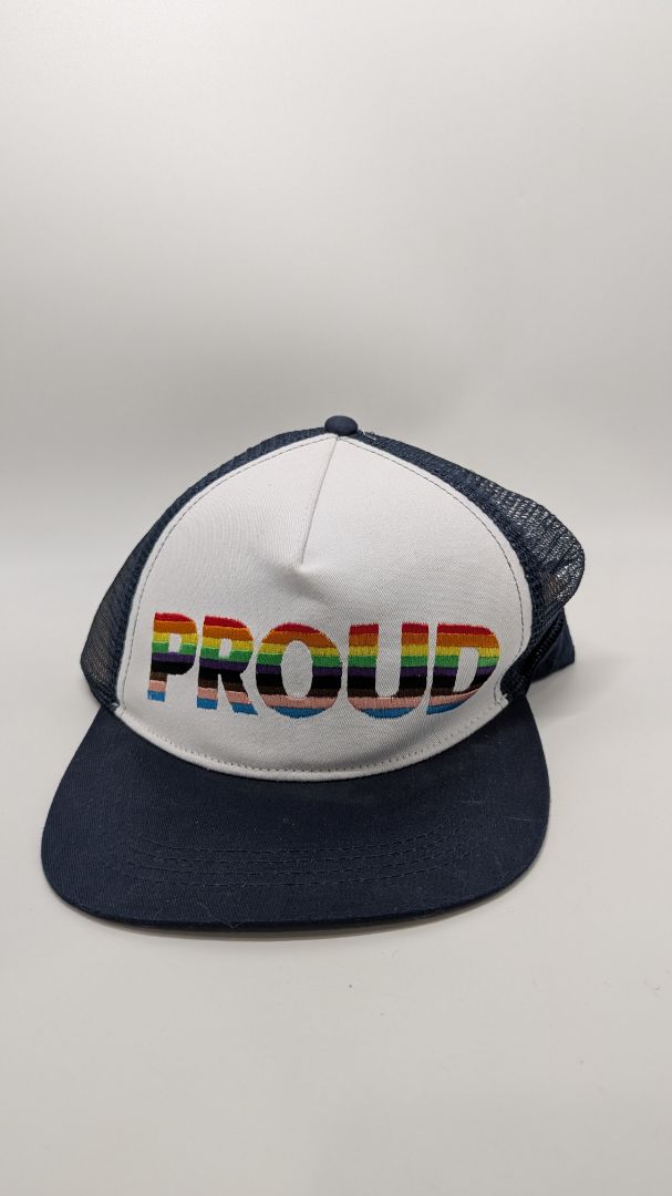 The Phluid Project Navy "Proud" Pride Trucker Hat