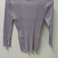 White House Black Market Lavender Ribbed Sweater