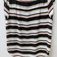 Ann Taylor Factory Black/Pink Striped Blouse