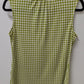 Banana Republic Lime Green/White Printed Sleeveless Blouse