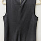 J. Crew Dark Grey Sleeveless Ladder Cutout Blouse