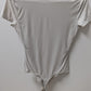Abercrombie & Fitch Light Grey Short-Sleeve Bodysuit