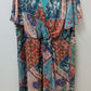 One World Blue Patchwork Paisley Maxi Dress
