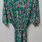Cupshe Green Printed Faux-Wrap Romper