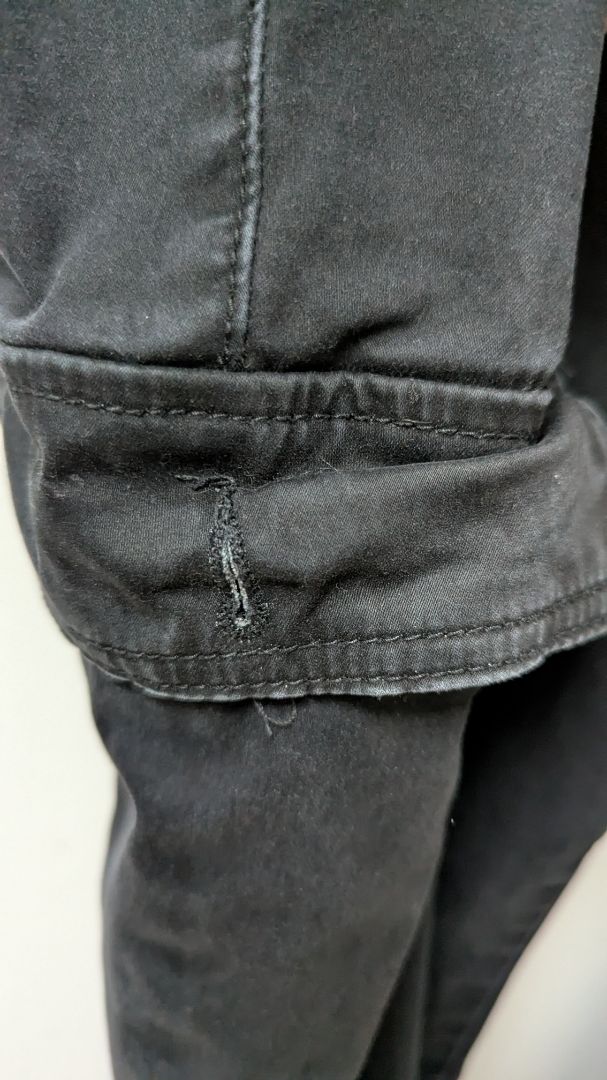 Terra & Sky Faded Black Jogger Cargo Pants