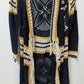 Desigual Navy/Yellow/Cream Crochet Fringed Cardigan