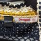 Desigual Navy/Yellow/Cream Crochet Fringed Cardigan