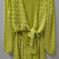 LOVE x DESIGN Electric Yellow Textured Romper