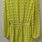 LOVE x DESIGN Electric Yellow Textured Romper