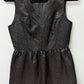 Original Penguin Black Textured Shimmer Vintage Mini Dress