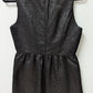 Original Penguin Black Textured Shimmer Vintage Mini Dress
